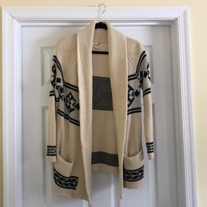 LA Hearts long cream colored cardigan Size XS/S
